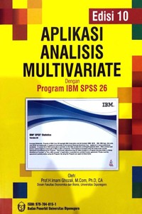 Aplikasi Analisis Multivariate Dengan Program IBM SPSS 26