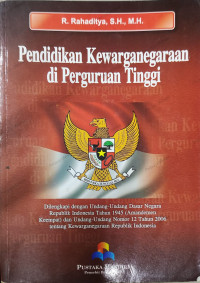 Pendidikan Kewarganegaraan di Perguruan Tinggi