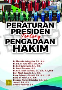 Peraturan Presiden tentang Pengadaan Hakim