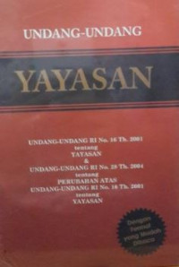 Image of Undang-undang Yayasan